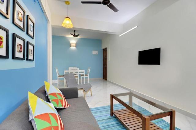 Luxury 2Bhk Apartment Near Calangute Baga Beach With Pool Exteriör bild