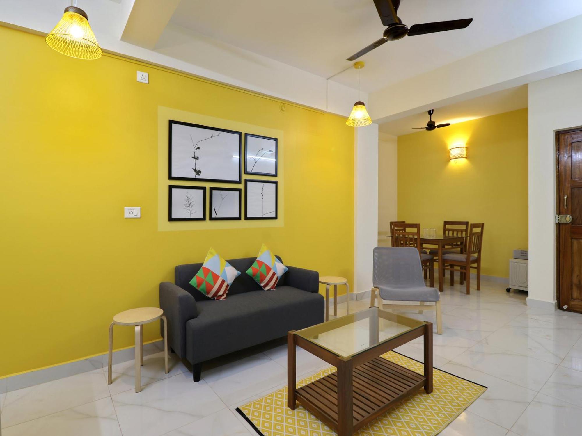 Luxury 2Bhk Apartment Near Calangute Baga Beach With Pool Exteriör bild